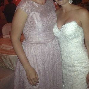 Lace Detail Formal Dress